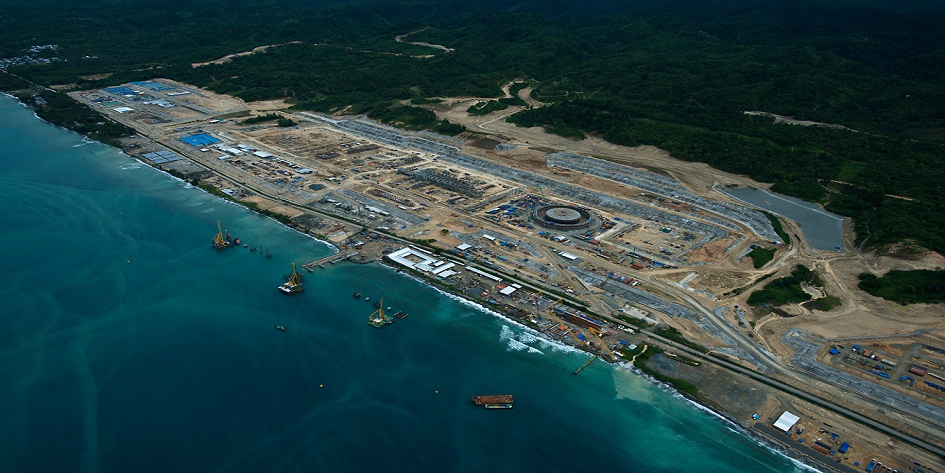 Donggi-Senoro LNG refinery, Kecamatan Batui, Kabupaten Banggai, Sulawesi Tengah, Indonesia